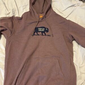 Merrell Brown Hoodie with Buffalo Graphic